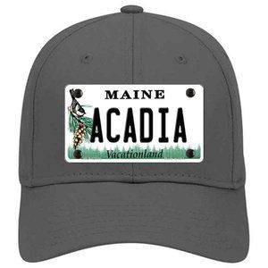 Acadia Maine Metal on Cotton Velcro Hat - Charcoal